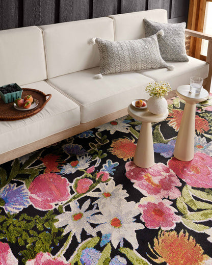 The Rug Corner Loloi II Botanical Black / Multi