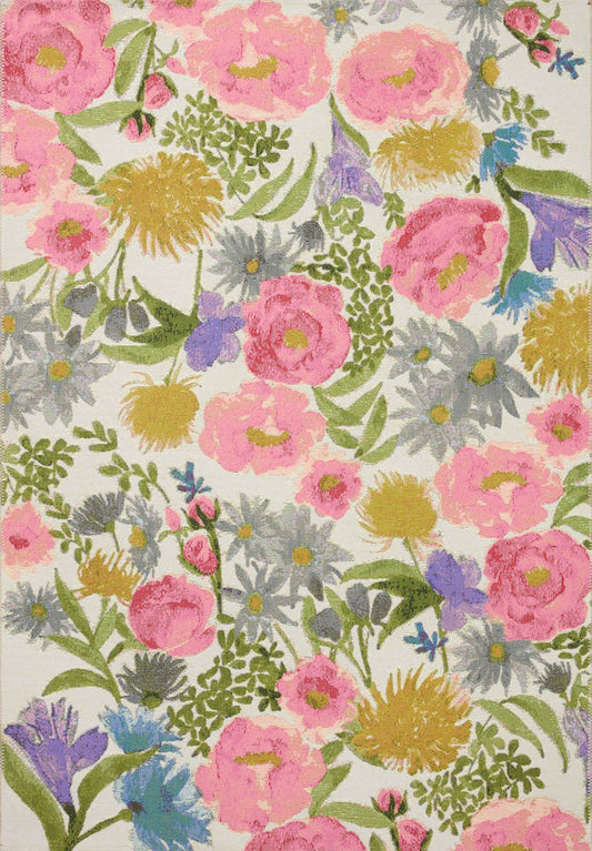 The Rug Corner Loloi II Botanical Ivory / Multi