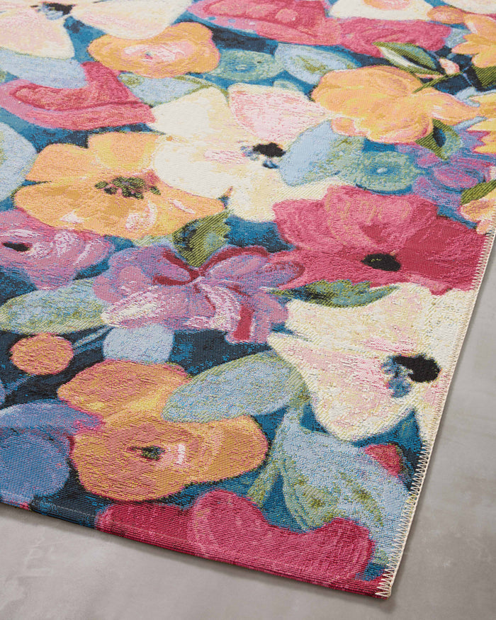 The Rug Corner Loloi II Botanical Navy / Multi