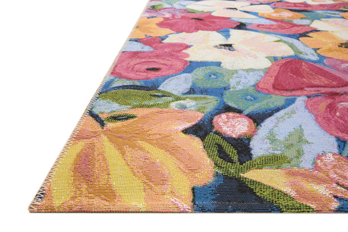 The Rug Corner Loloi II Botanical Navy / Multi