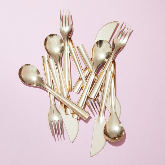 Brass Flatware Set of 4