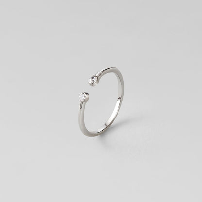 Cali Silver Crystal Ring