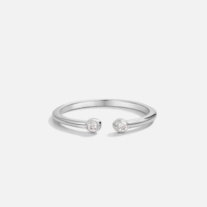 Cali Silver Crystal Ring