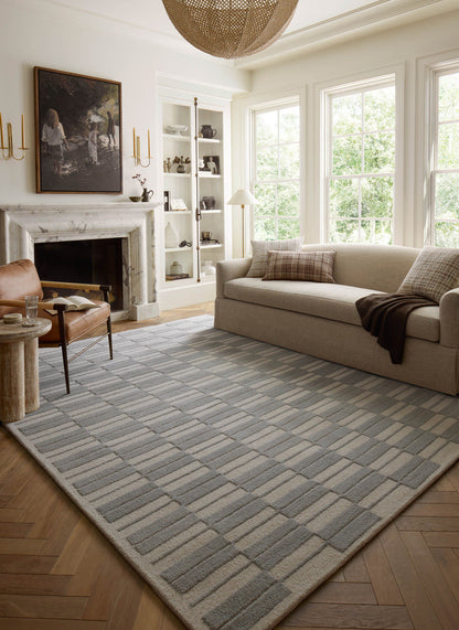 The Rug Corner Chris Loves Julia x Loloi Chris Loves Julia - Bradley Ivory / Grey Area Rug