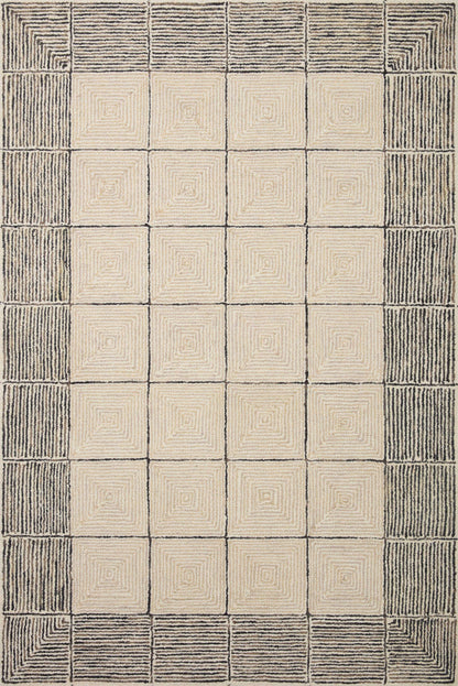 The Rug Corner Chris Loves Julia x Loloi Chris Loves Julia - Francis Cream / Black Area Rug