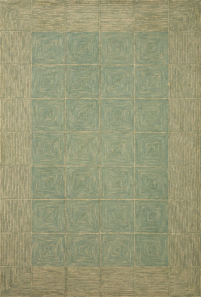 The Rug Corner Chris Loves Julia x Loloi Francis Green / Natural