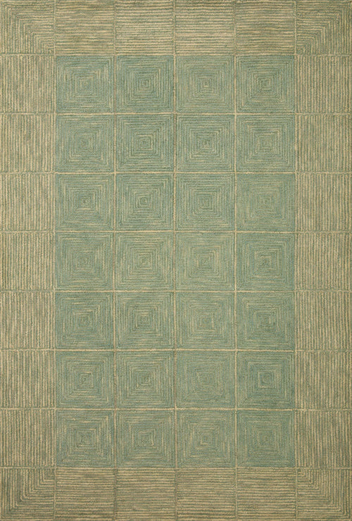 The Rug Corner Chris Loves Julia x Loloi Francis Green / Natural