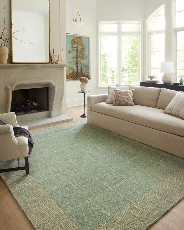 The Rug Corner Chris Loves Julia x Loloi Francis Green / Natural
