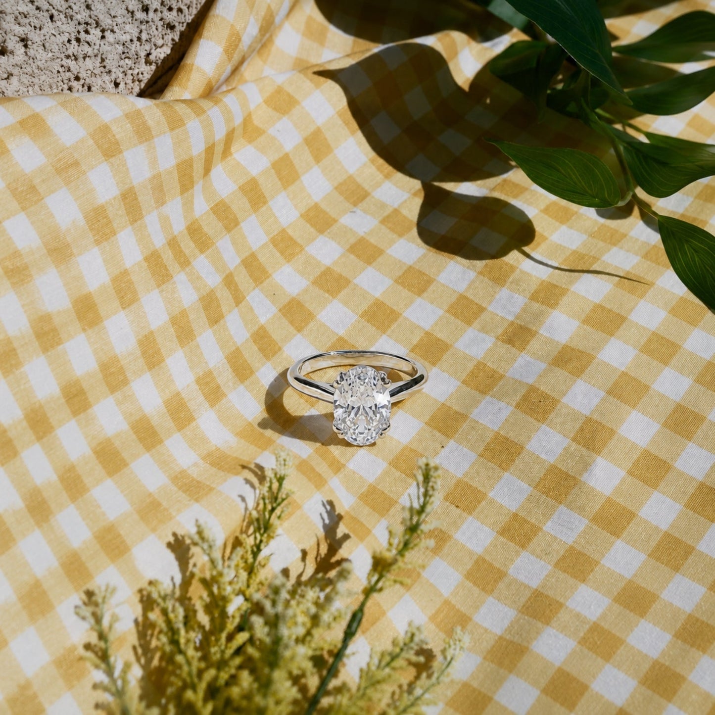 Oval Solitaire Ring