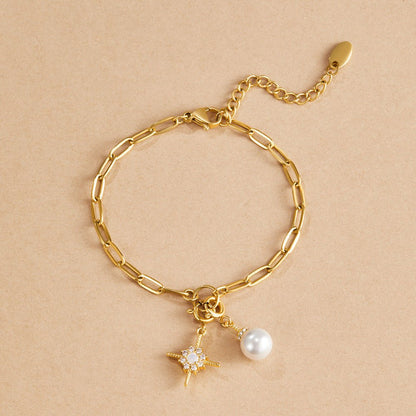Crystal & Pearl Charm