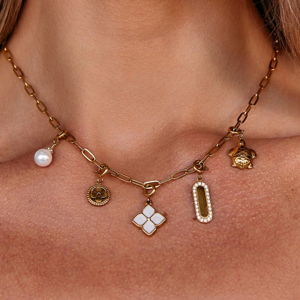 Crystal & Pearl Charm