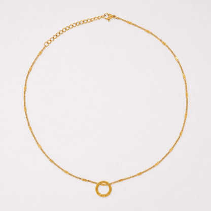 Engravable Ring Necklace