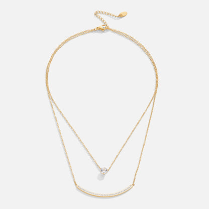 Dainty Crystal Layered Necklace