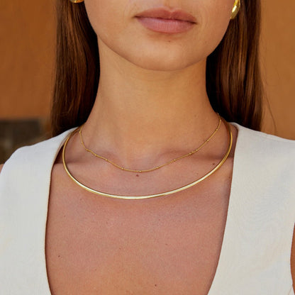 Dainty Gold Collar Necklace