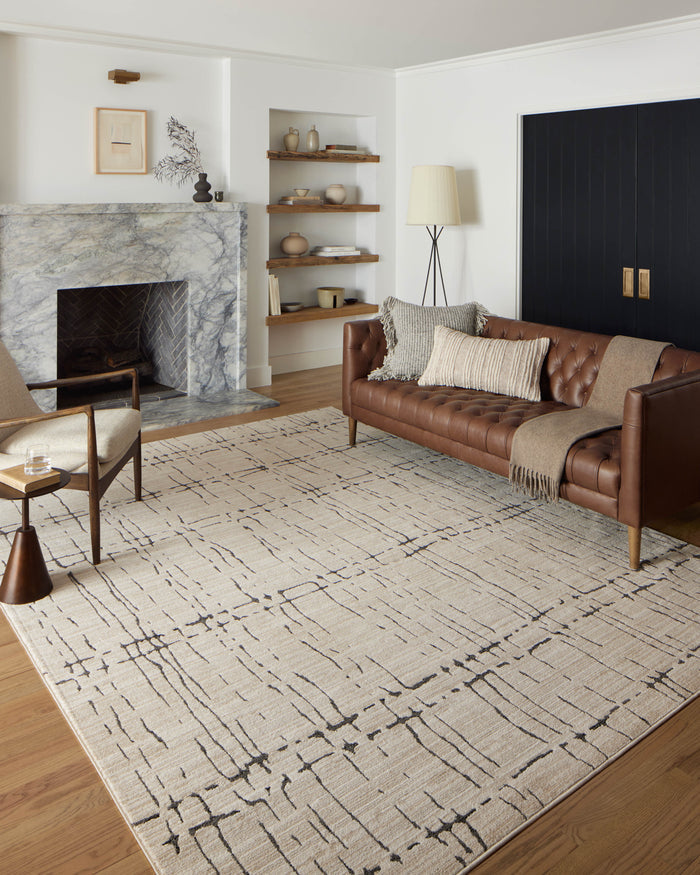 The Rug Corner Loloi II Darby Sand / Dk. Grey
