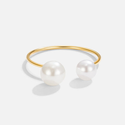 Durya Double Pearl Wrap Ring