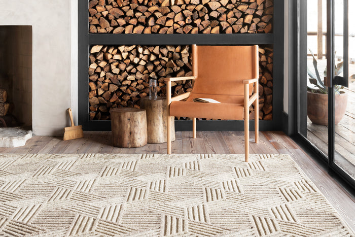 The Rug Corner Loloi Ehren Oatmeal / Ivory