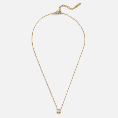 Elaine Crystal Disc Necklace