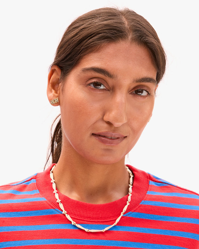 Enamel Sardine Nacklace on Lizzy