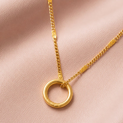 Engravable Ring Necklace