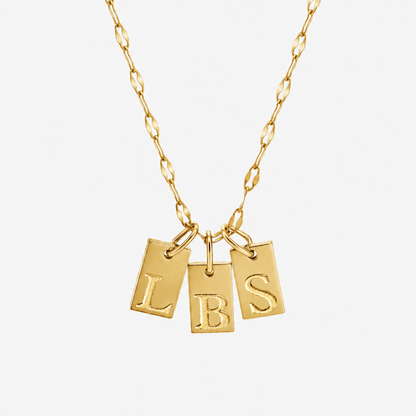 Initial Tag Necklace
