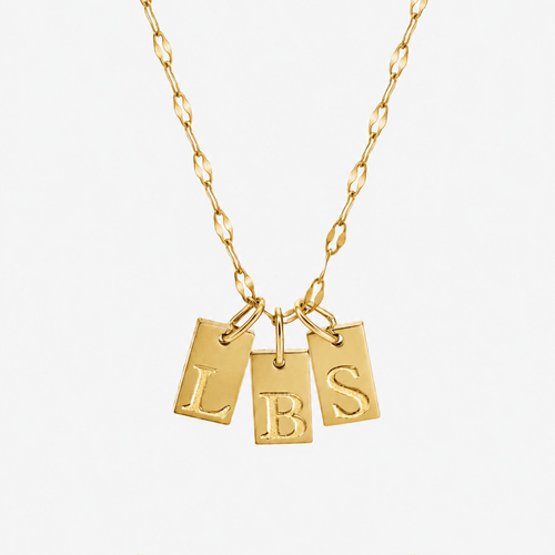 Initial Tag Necklace