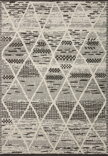 The Rug Corner Loloi II Fabian Charcoal / Ivory