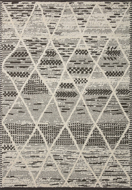 The Rug Corner Loloi II Fabian Charcoal / Ivory