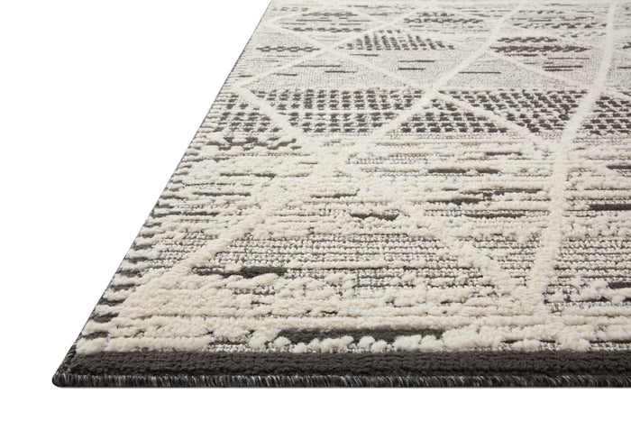 The Rug Corner Loloi II Fabian Charcoal / Ivory