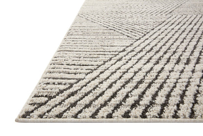 The Rug Corner Loloi II Fabian Charcoal / Ivory