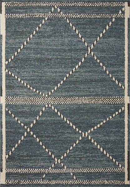 The Rug Corner Loloi II Fabian Denim / Charcoal
