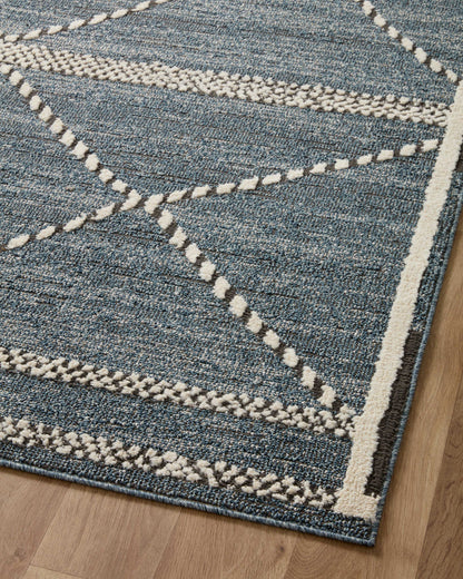 The Rug Corner Loloi II Fabian Denim / Charcoal