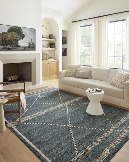 The Rug Corner Loloi II Fabian Denim / Charcoal