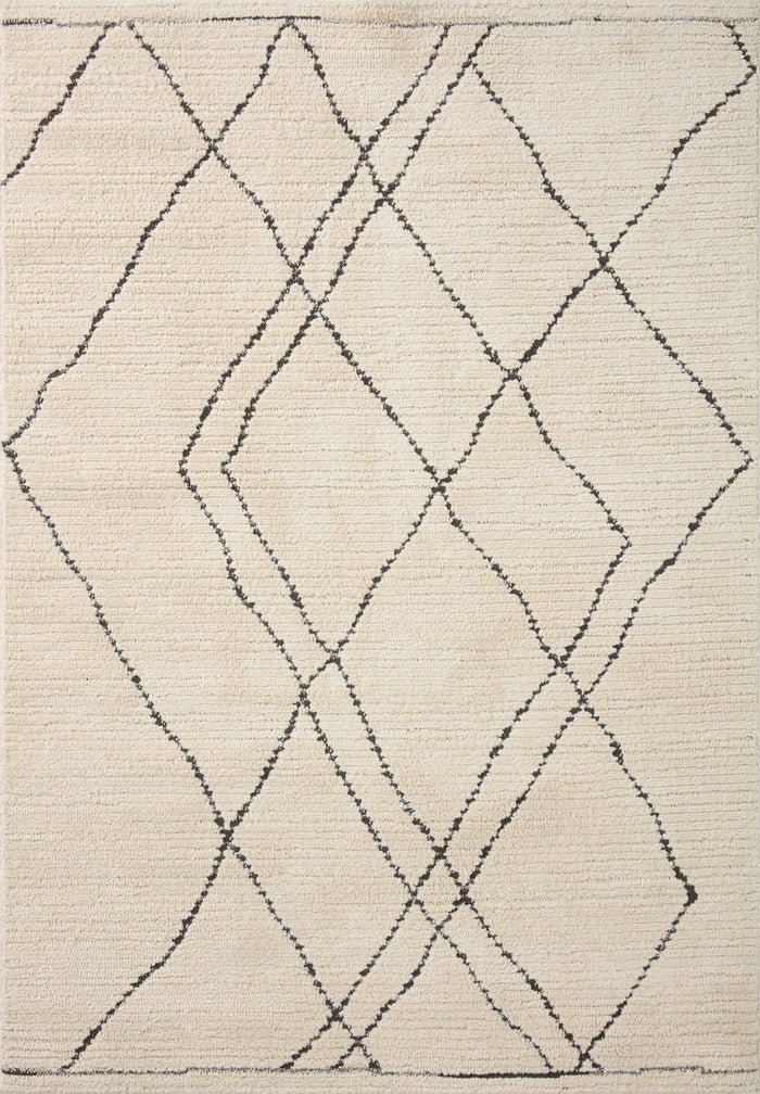 The Rug Corner Loloi II Fabian Ivory / Charcoal