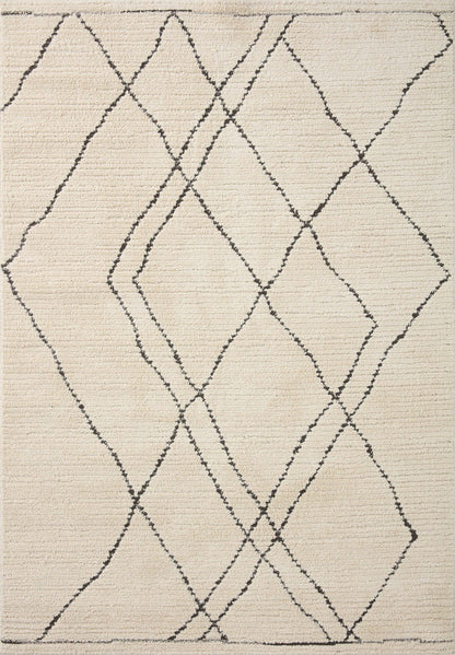 The Rug Corner Loloi II Fabian Ivory / Charcoal