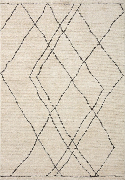 The Rug Corner Loloi II Fabian Ivory / Charcoal