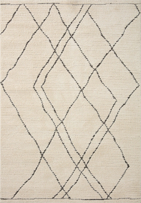 The Rug Corner Loloi II Fabian Ivory / Charcoal