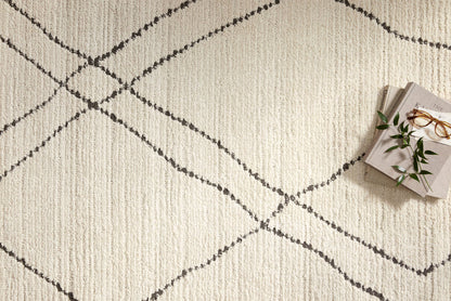The Rug Corner Loloi II Fabian Ivory / Charcoal
