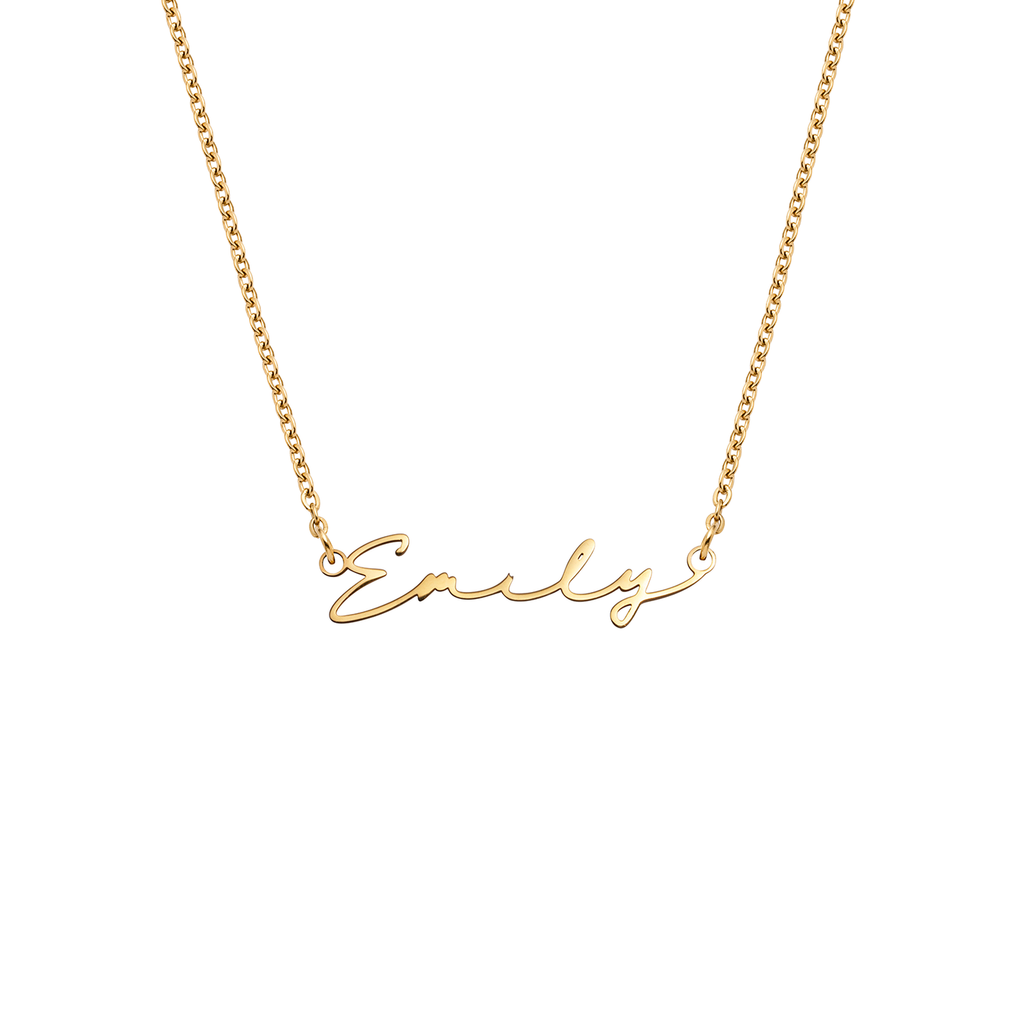 Signature Name Necklace - Gold
