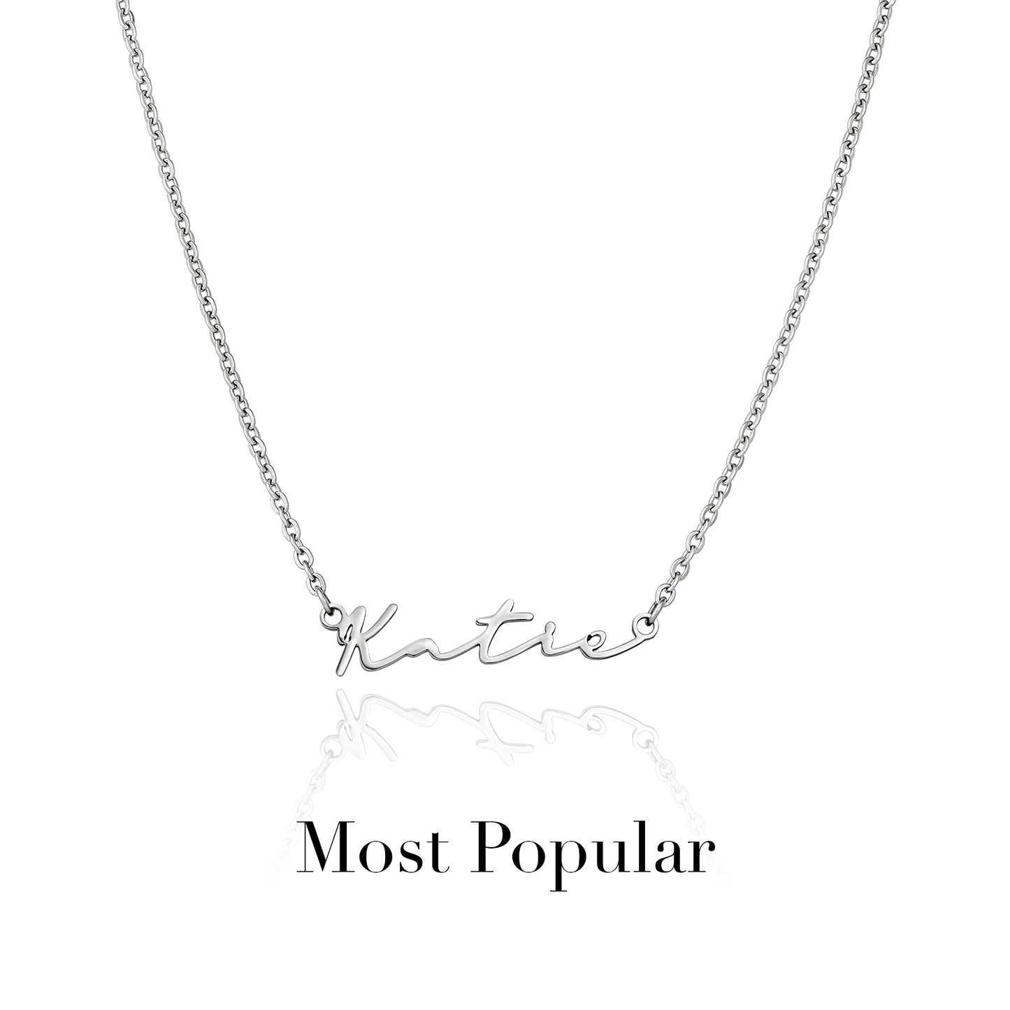 Signature Name Necklace - Silver