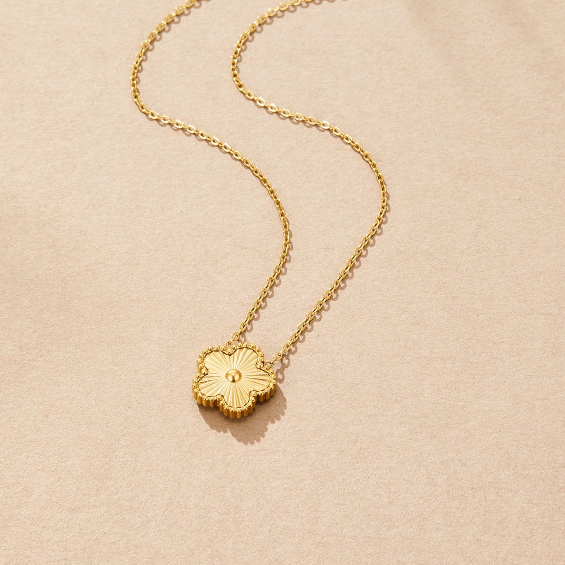 Free Golden Clover Necklace
