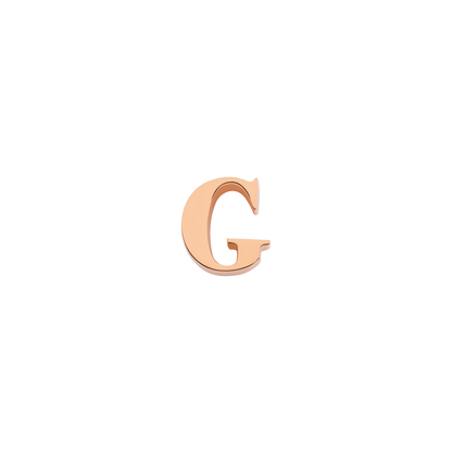 Made Mine Charms - Didot Initial Charm (Rose Gold)