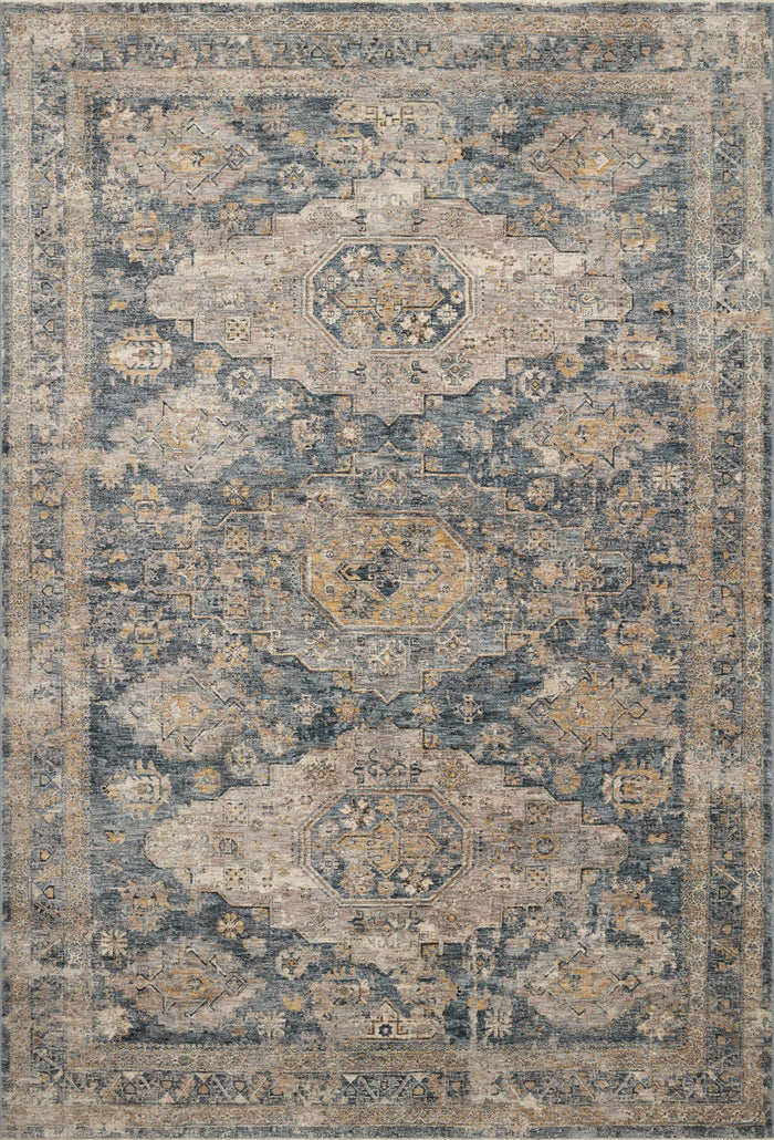 The Rug Corner Loloi Gaia Denim / Taupe