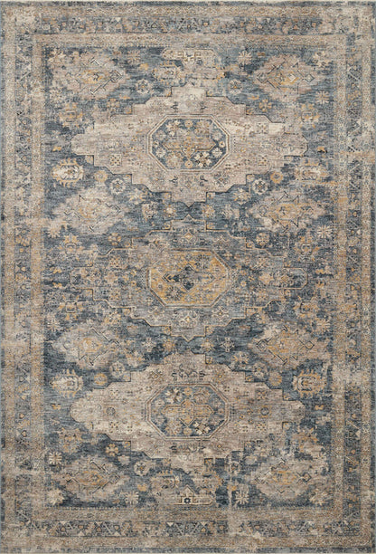 The Rug Corner Loloi Gaia Denim / Taupe