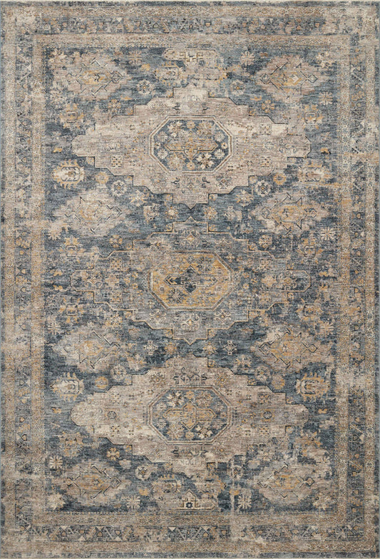 The Rug Corner Loloi Gaia Denim / Taupe
