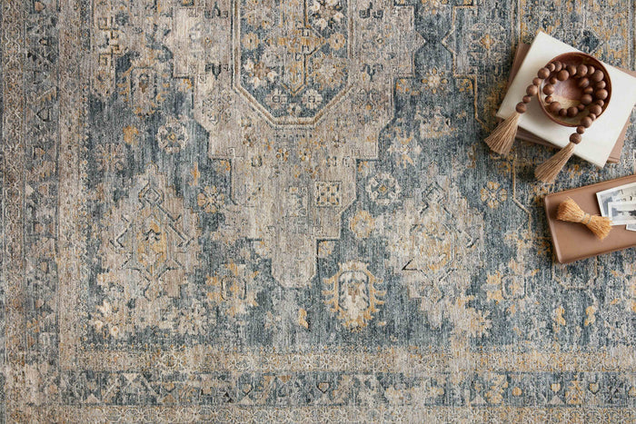 The Rug Corner Loloi Gaia Denim / Taupe