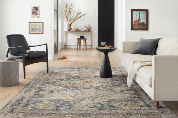 The Rug Corner Loloi Gaia Denim / Taupe