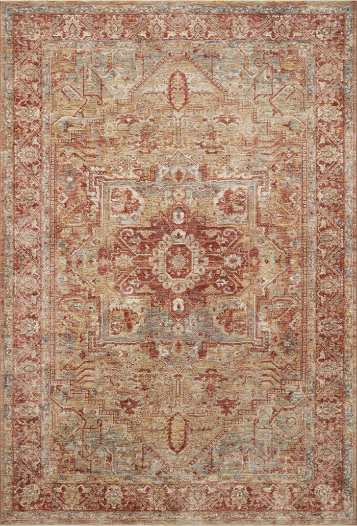 The Rug Corner Loloi Gaia Gold / Brick