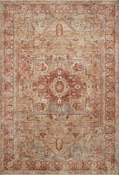 The Rug Corner Loloi Gaia Gold / Brick