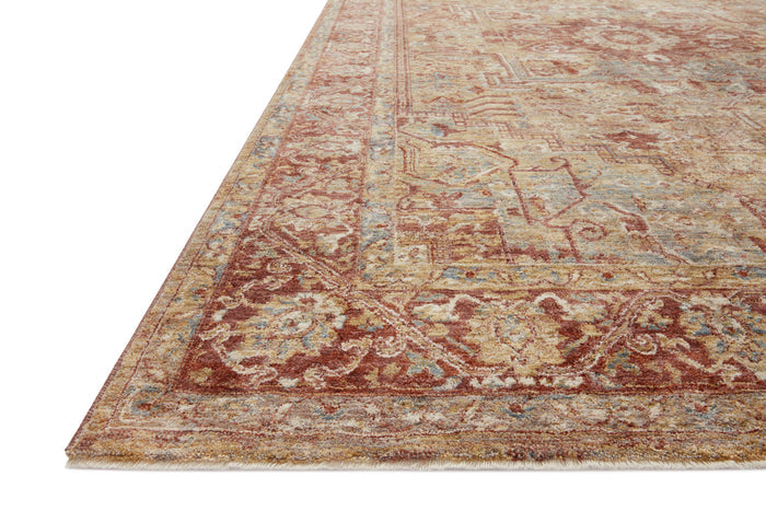 The Rug Corner Loloi Gaia Gold / Brick